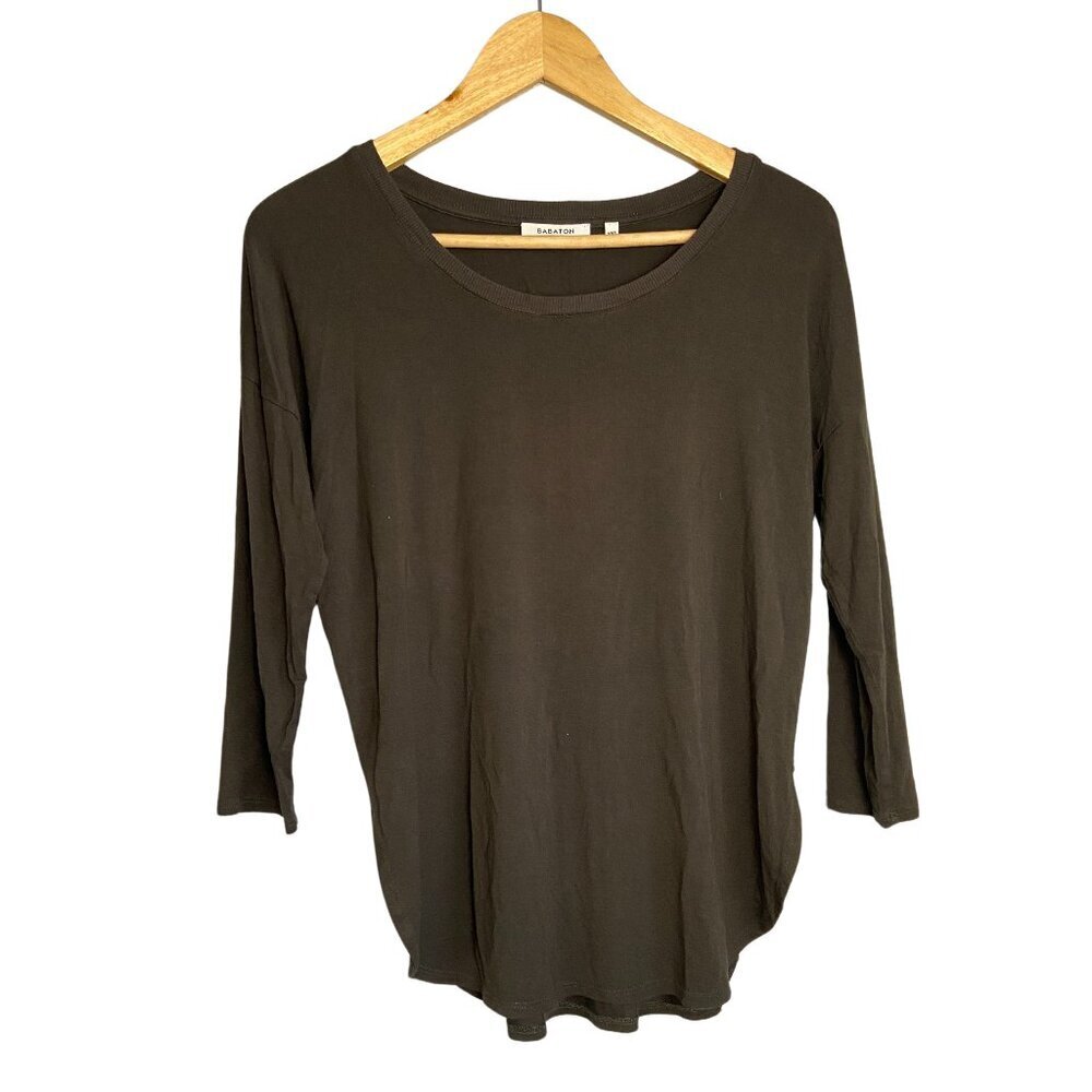 Babaton Dark Olive Green Jersey Top Size XXS